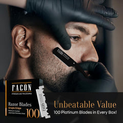 Professional barber razor kit components