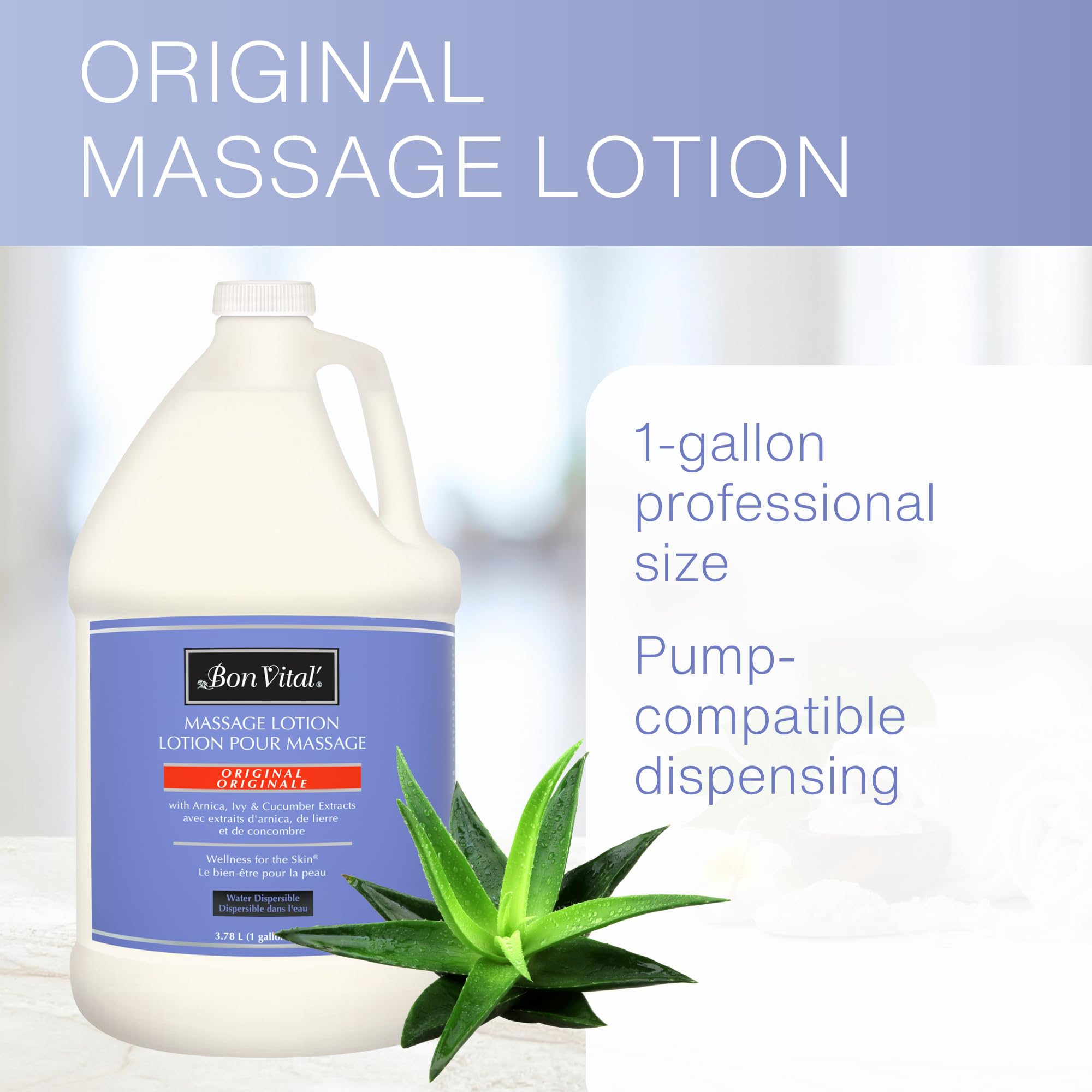 Unscented massage lotion for professionals