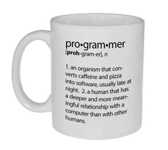Programmer Definition mug 11oz for coffee or tea