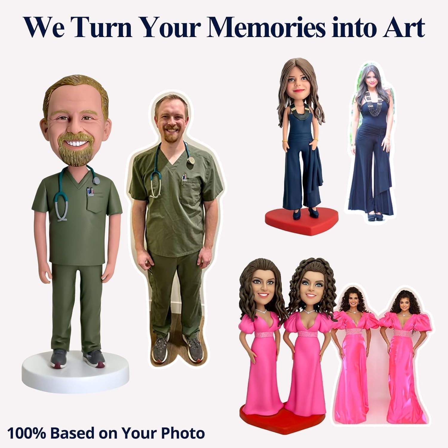 Progress previews during bobblehead customization