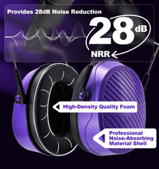 PROHEAR 038 purple foldable headset