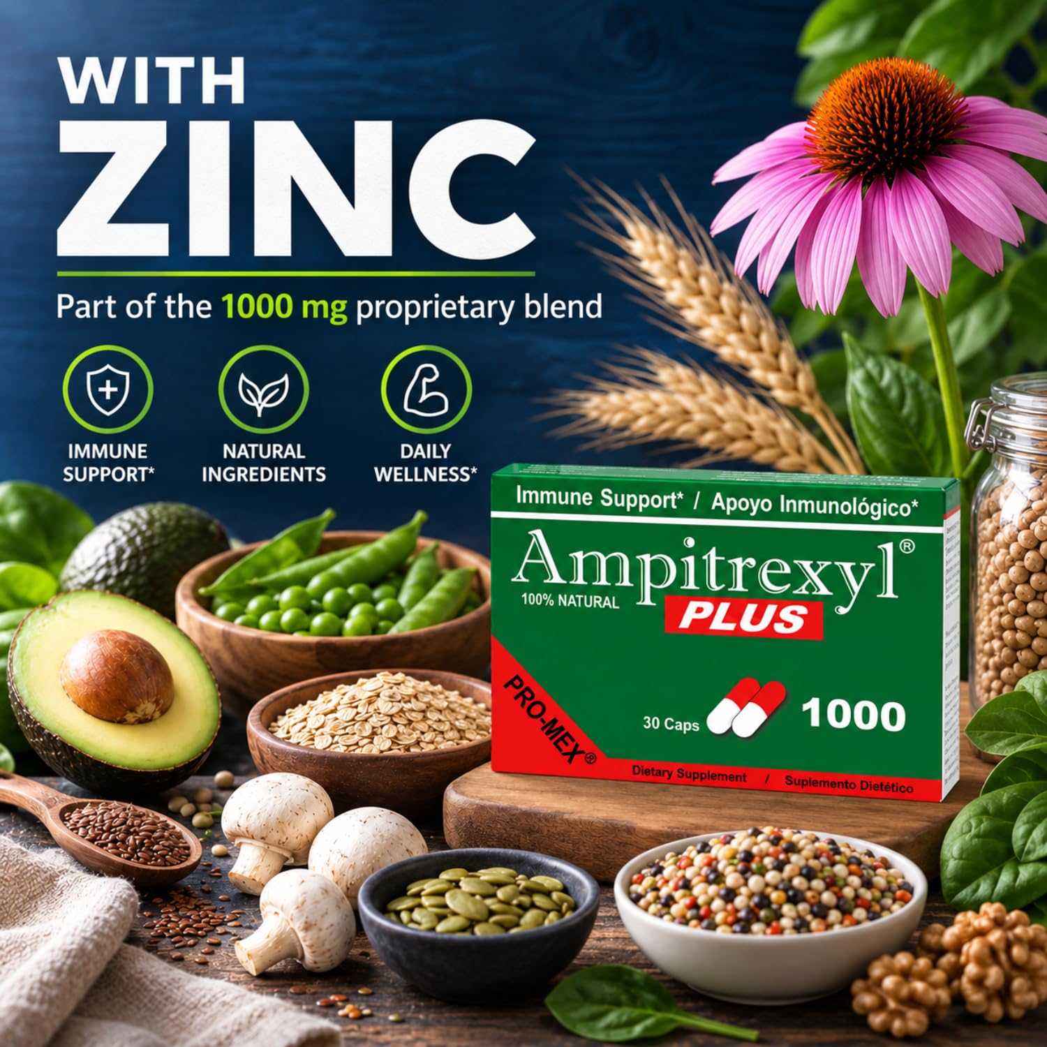 Andrographis Echinacea Garlic Bee Propolis ingredients on label