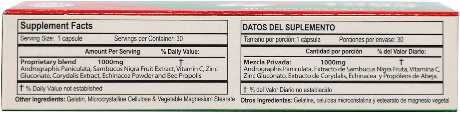 Promex immune support capsules 30 count bottle
