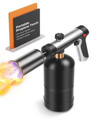 propane torch head with instant max heat button close up