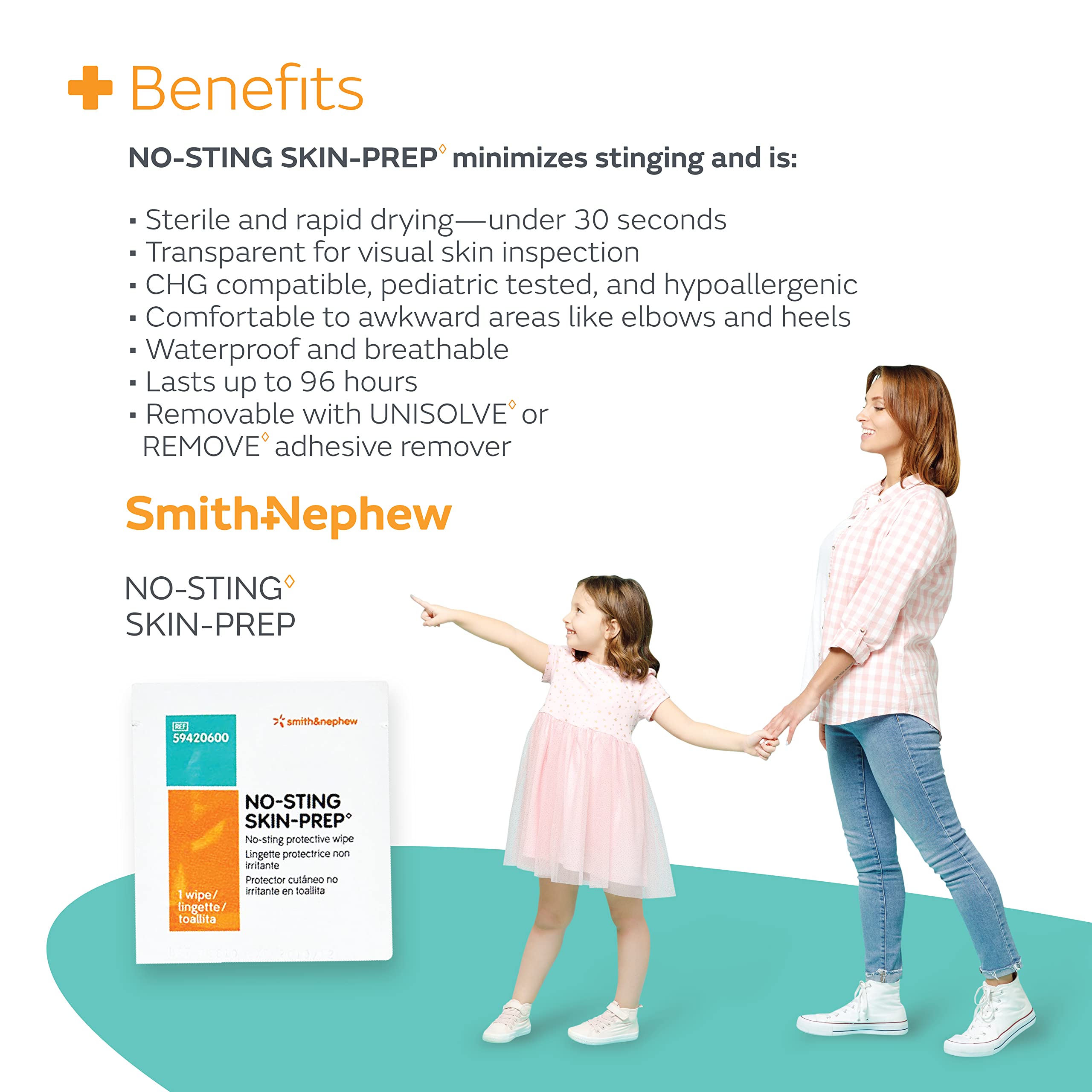 Box of 50 NO-STING SKIN-PREP Wipes product image