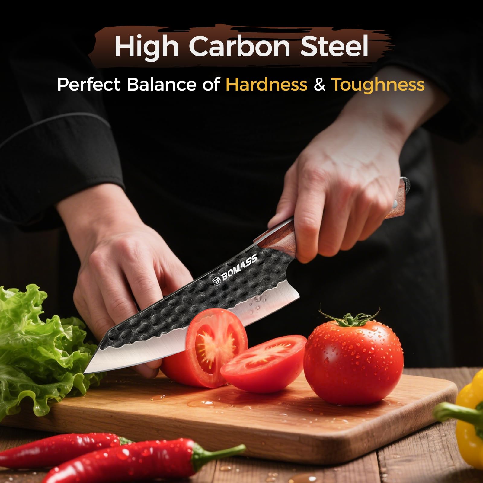 Protective sheath included with BOMASS knife