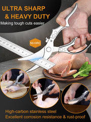 All purpose kitchen scissors for vegetables and herbs