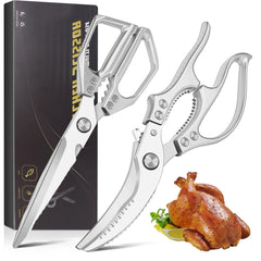 ProudMoore kitchen shears 2 pack stainless blades