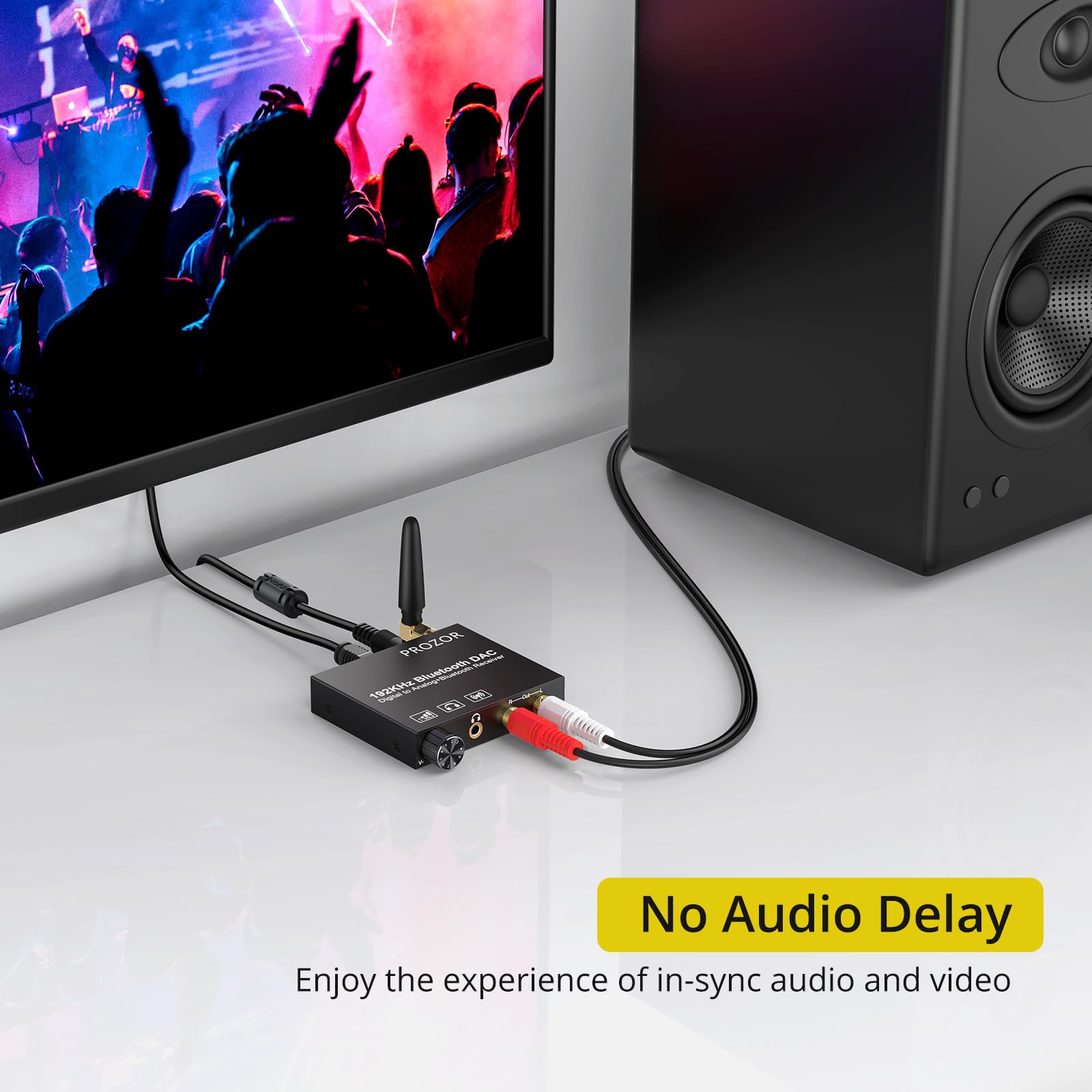 PROZOR volume adjustment control on unit