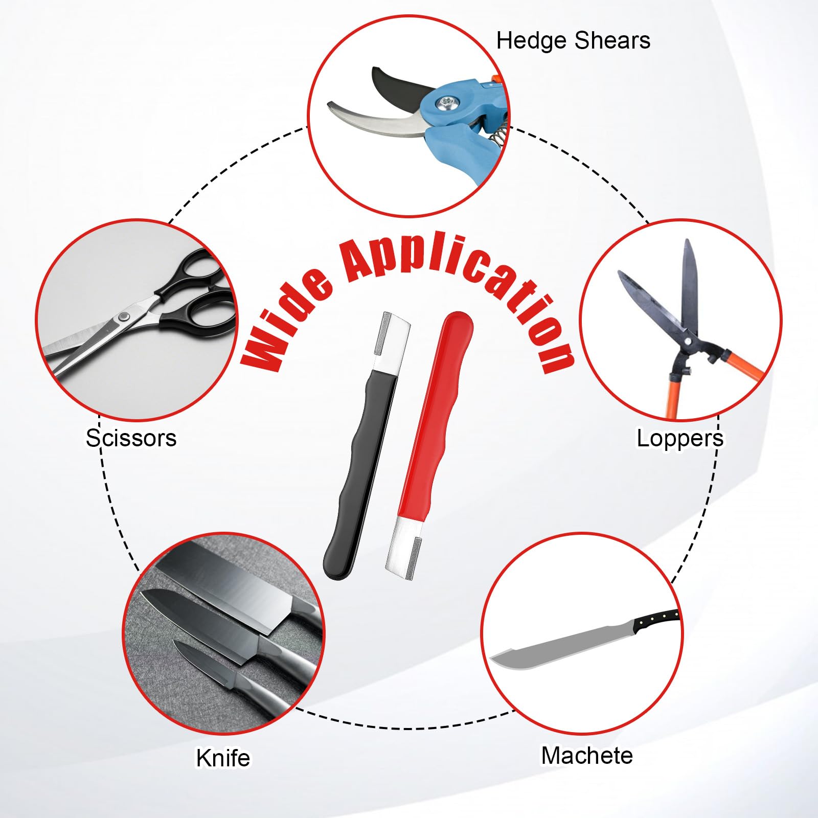 versatile sharpener for kitchen knives scissors and axes