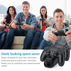 Compatible with PS4 Pro and PS4 Slim official controllers