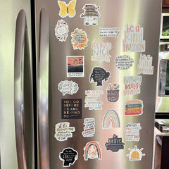 Removable waterproof die-cut magnet for metal surfaces