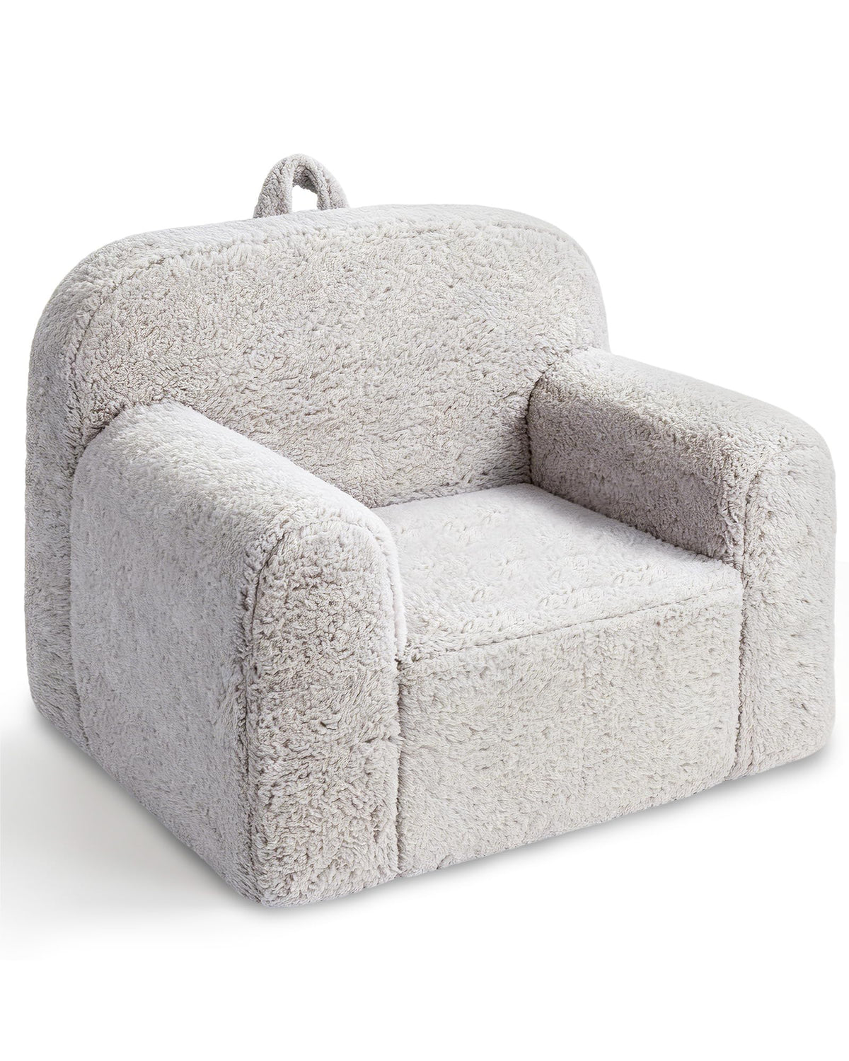 Pterying 23 inch kids chair with fluffy sherpa cover