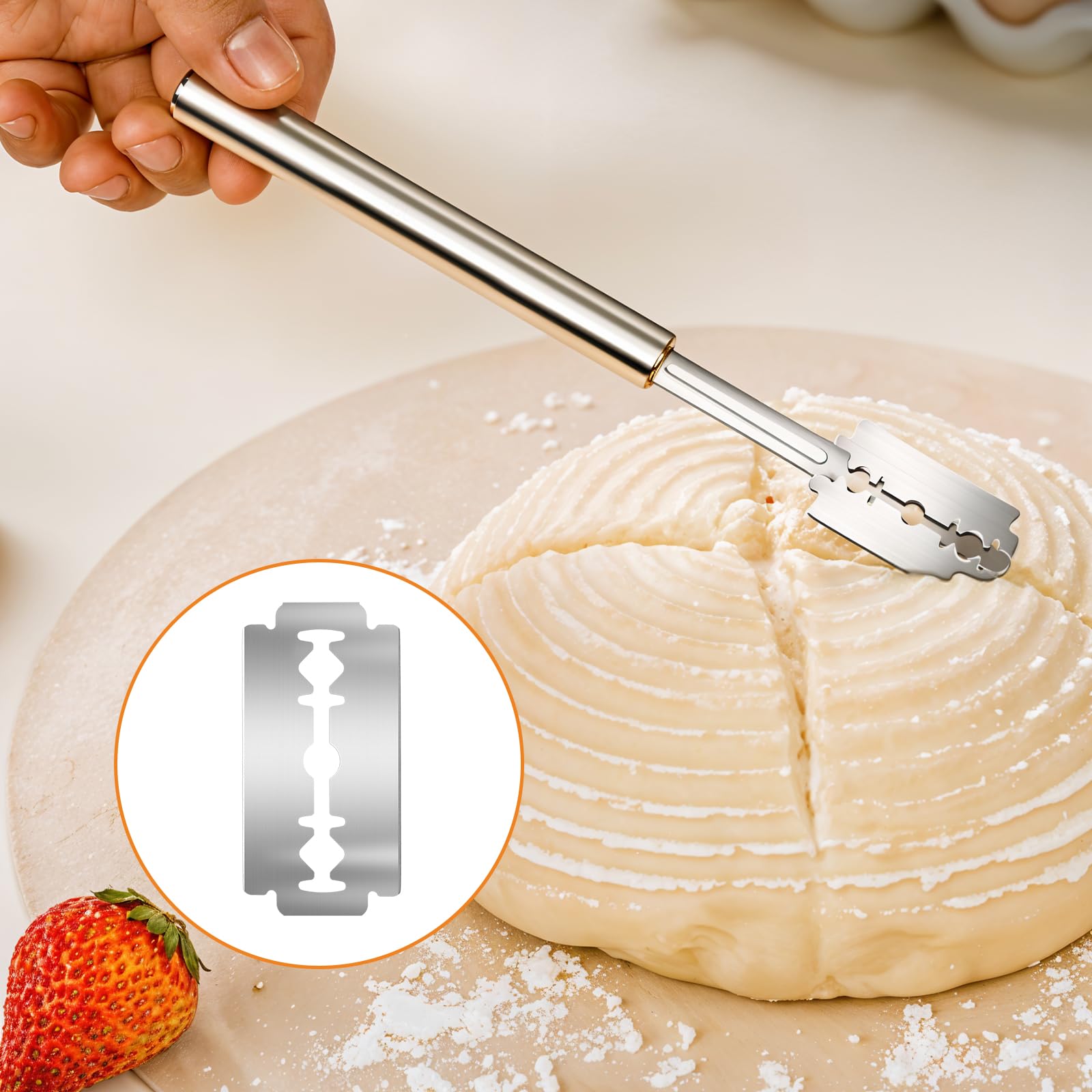 Ptwola 40 blades refill pack for bread scoring