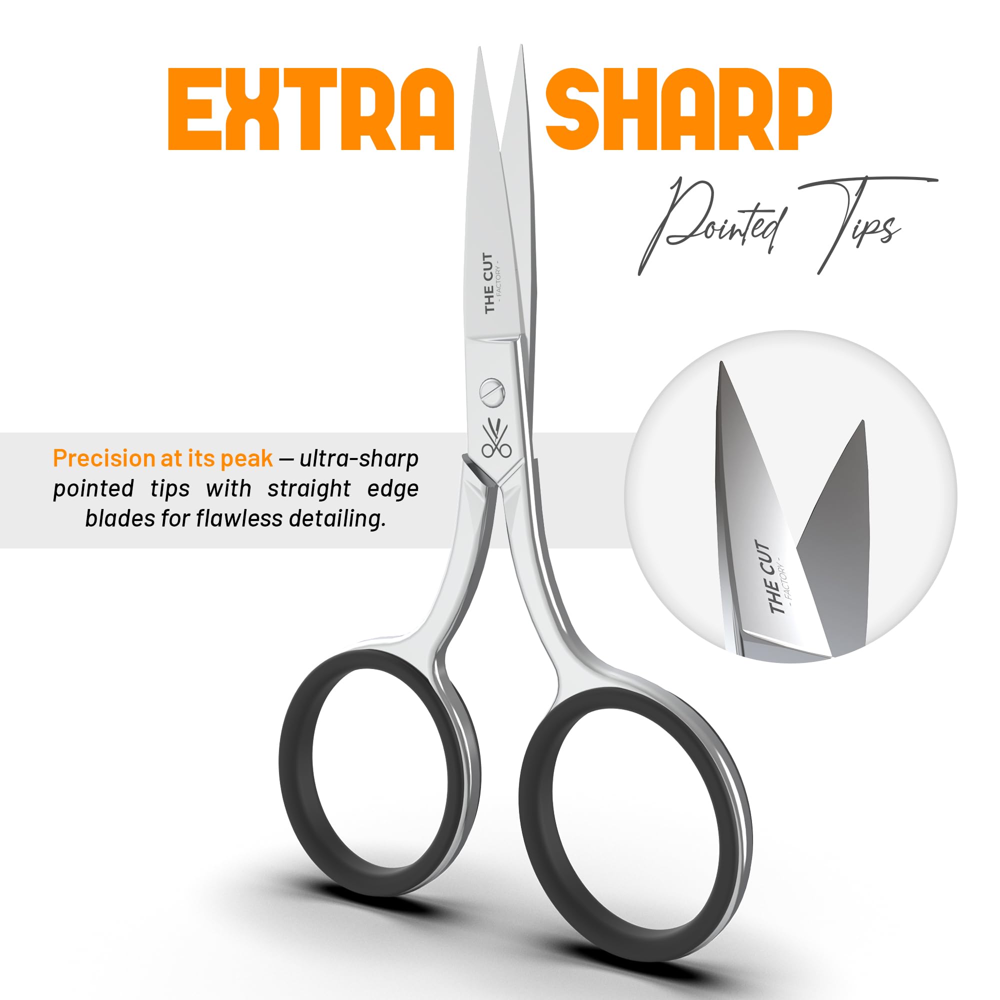 PU leather pouch packaging for The Cut Factory scissor image