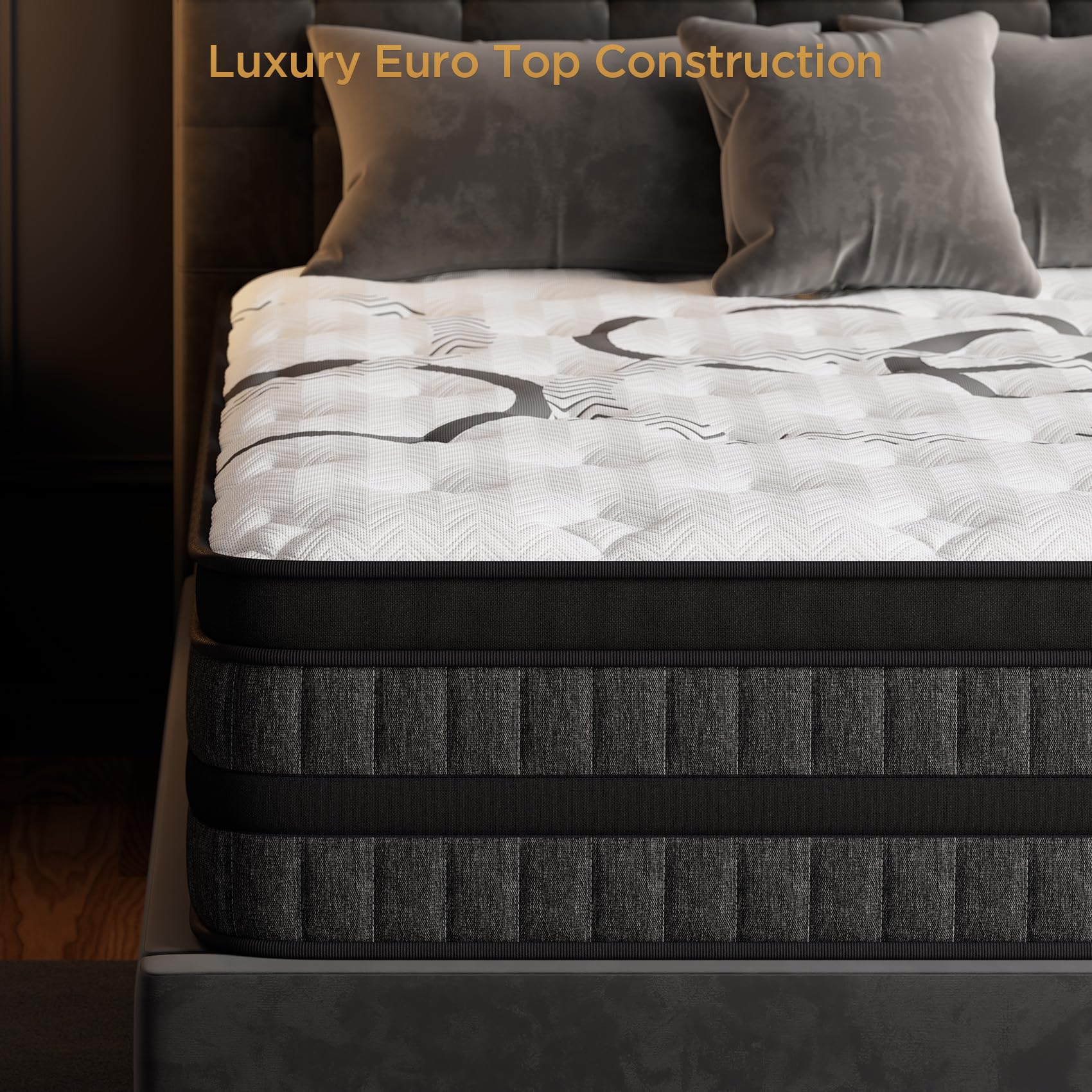 PUBPLON 12 inch queen size mattress lumbar support