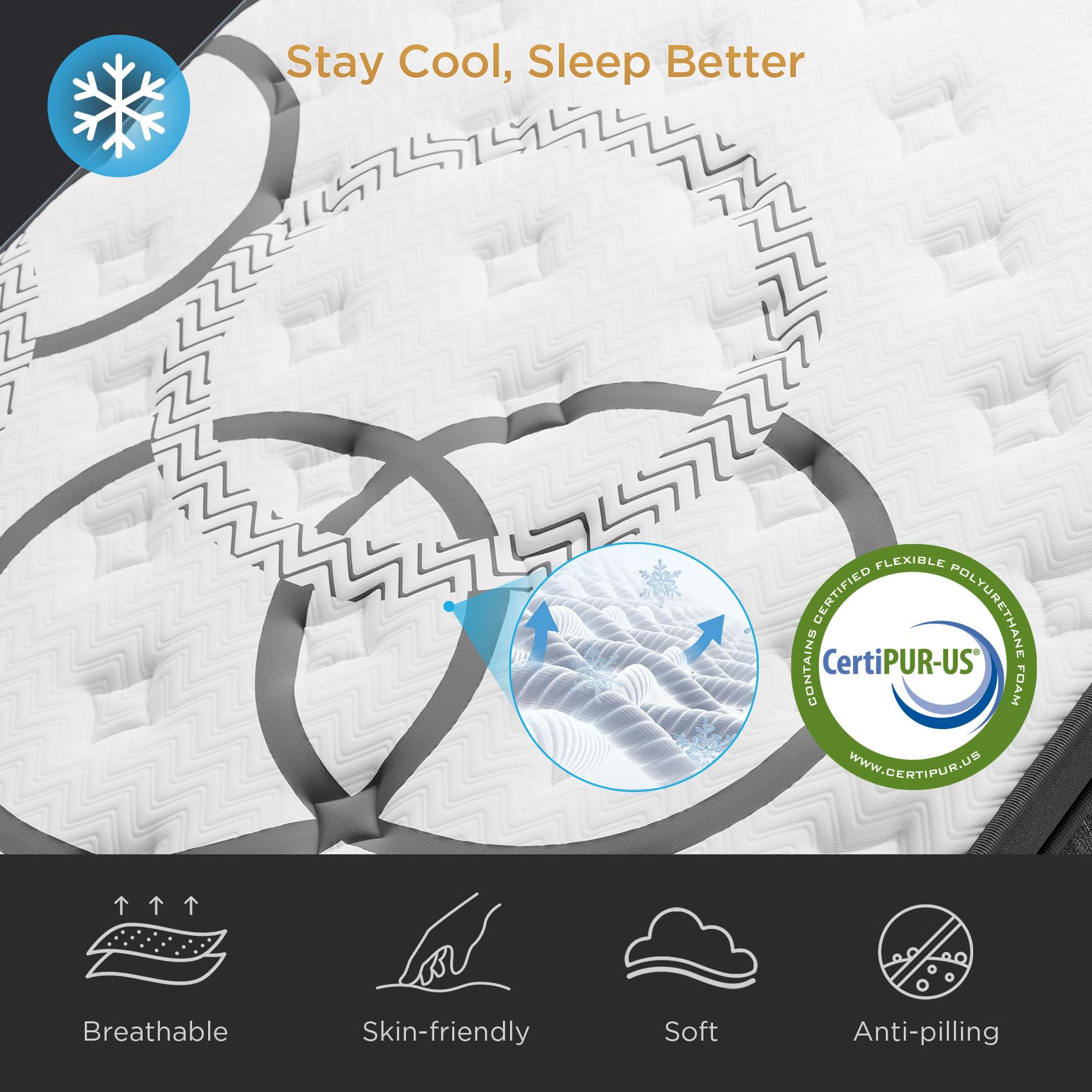 PUBPLON bed in a box packaging for 12 inch queen mattress