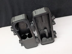 Jar cutout with groove in Puffco Pivot travel case