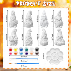 Two brushes included with a painting palette and 12 colors for the kit