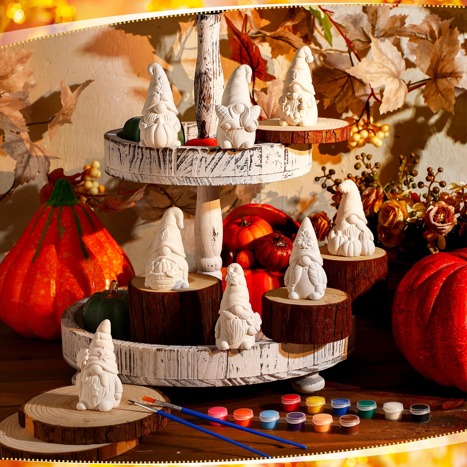 Gnome ceramics to paint kit for home decor and gifts