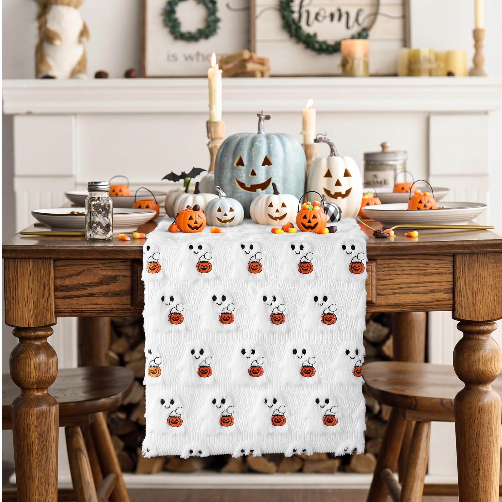 Versatile Halloween decor table runner for dining tables and buffets