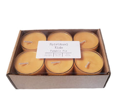 Pumpkin Pie Natural Soy Wax Tealights 12ct Hand Poured