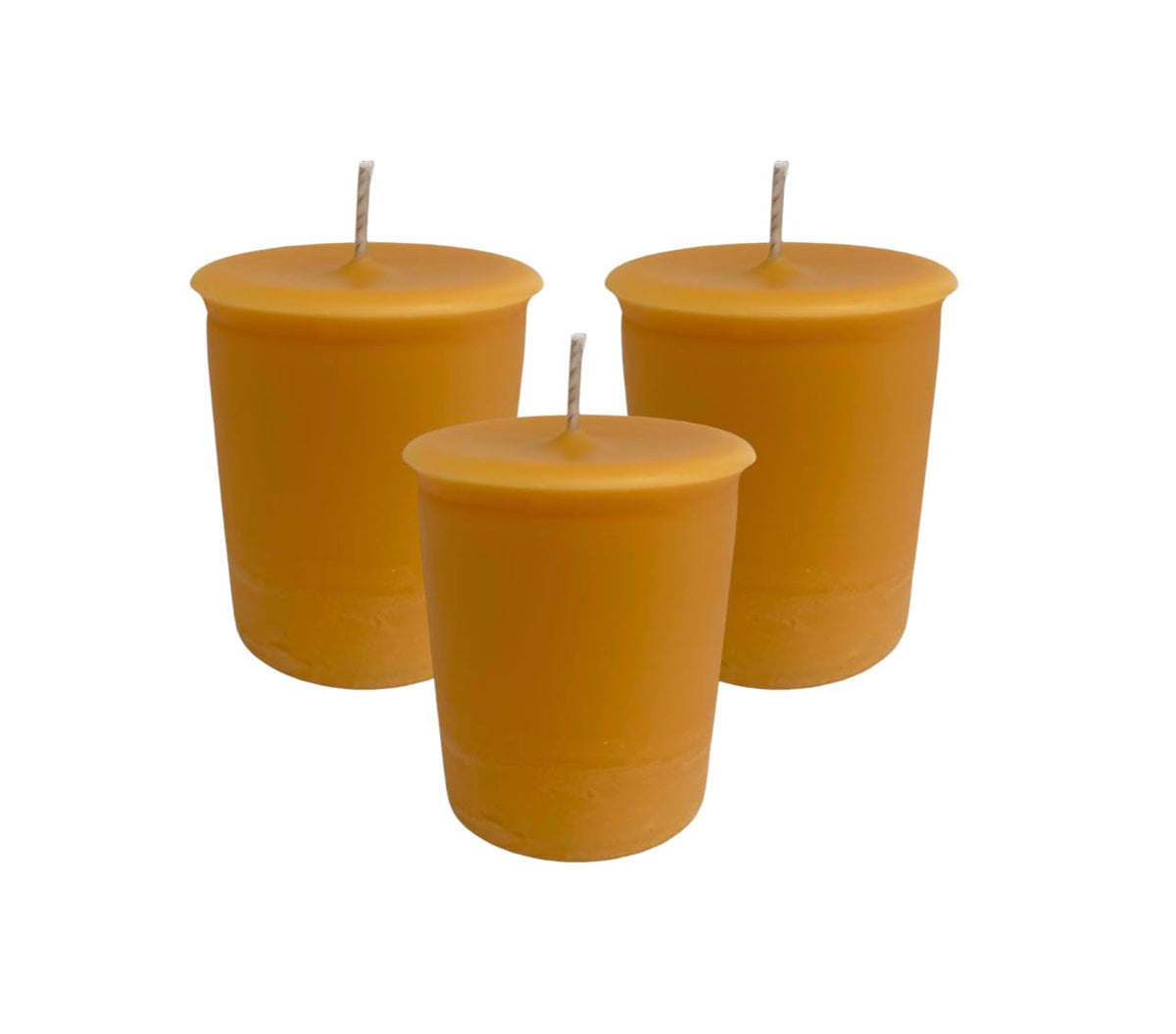 Pumpkin Pie Scented Orange Votive Candles set of 9