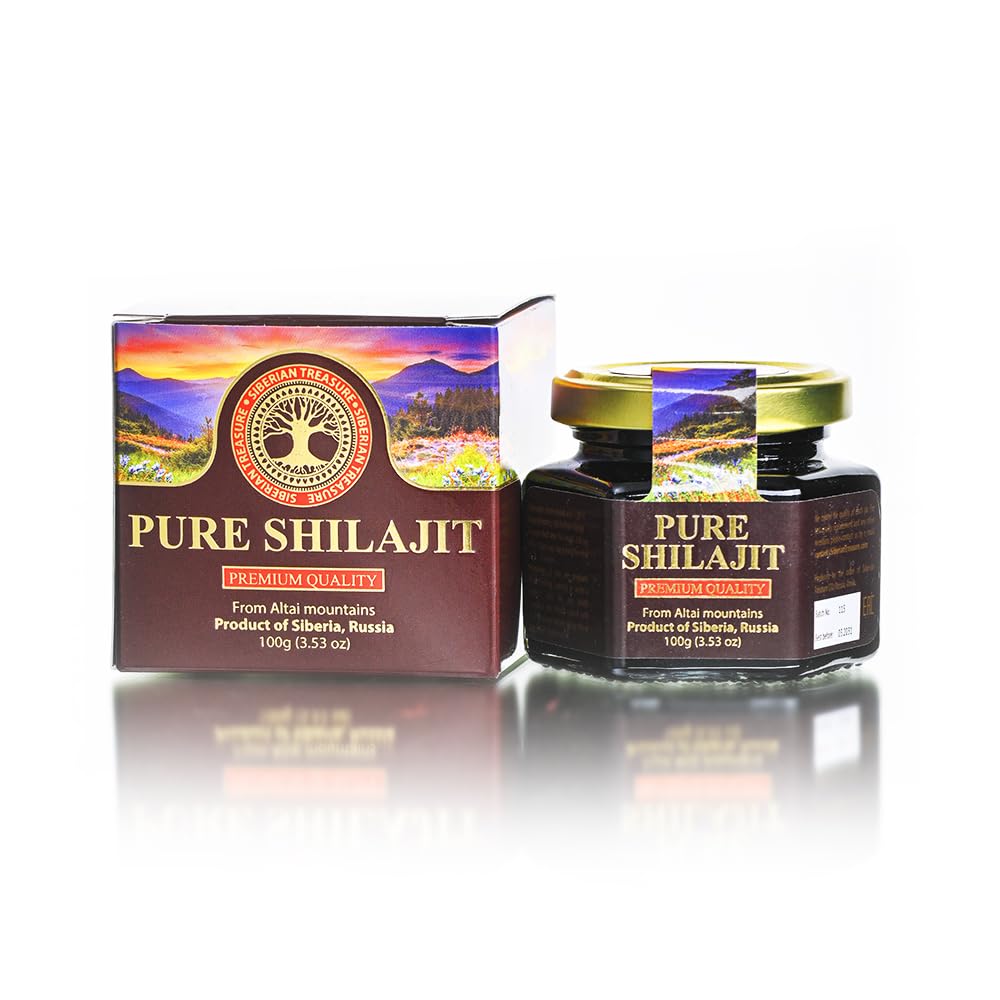 Pure Authentic Shilajit Resin in glass jar