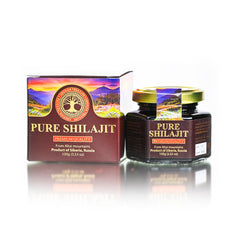 Pure Authentic Shilajit Resin in glass jar