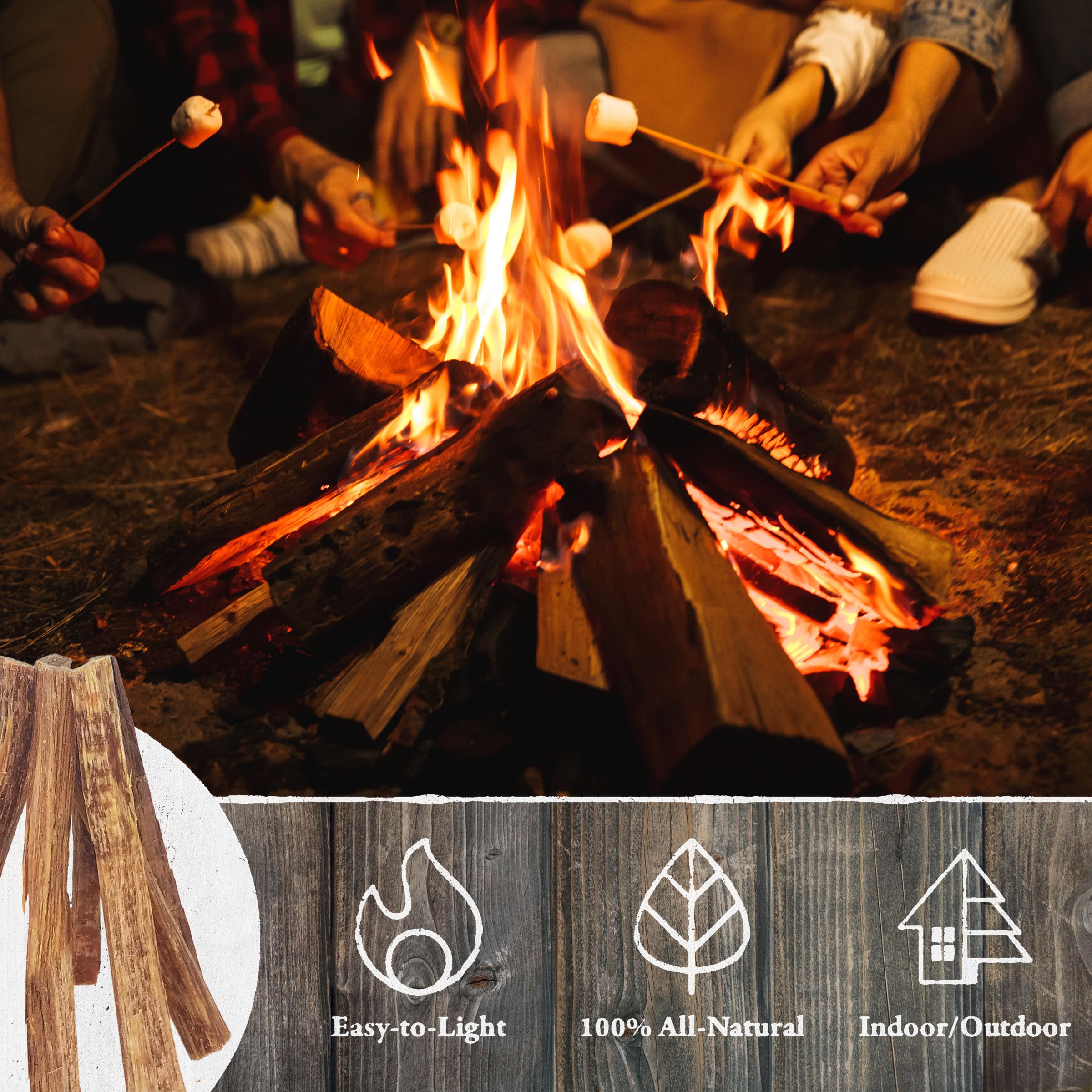 100 percent all natural pine fire starters image