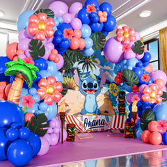 Purple balloon color element in arch kit