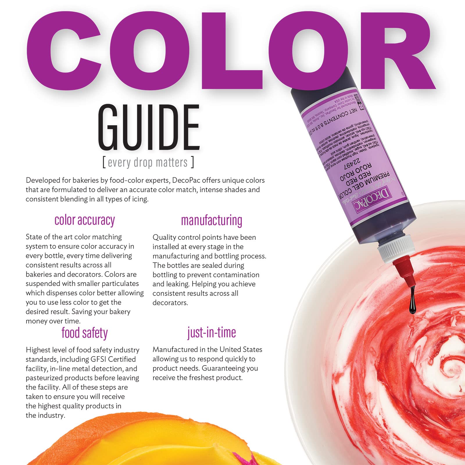 8 oz DecoPac gel color for piping gel and fondant