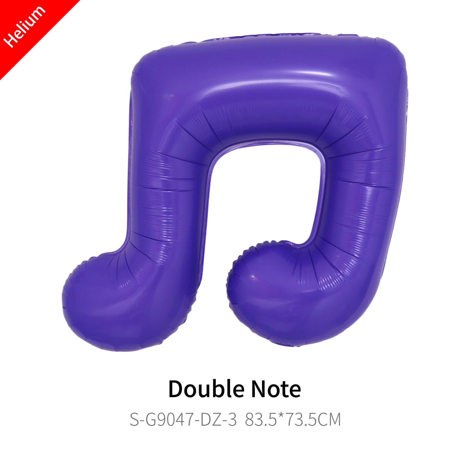 Purple starburst balloon included in package