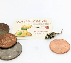 Purse mouse talisman for wallets