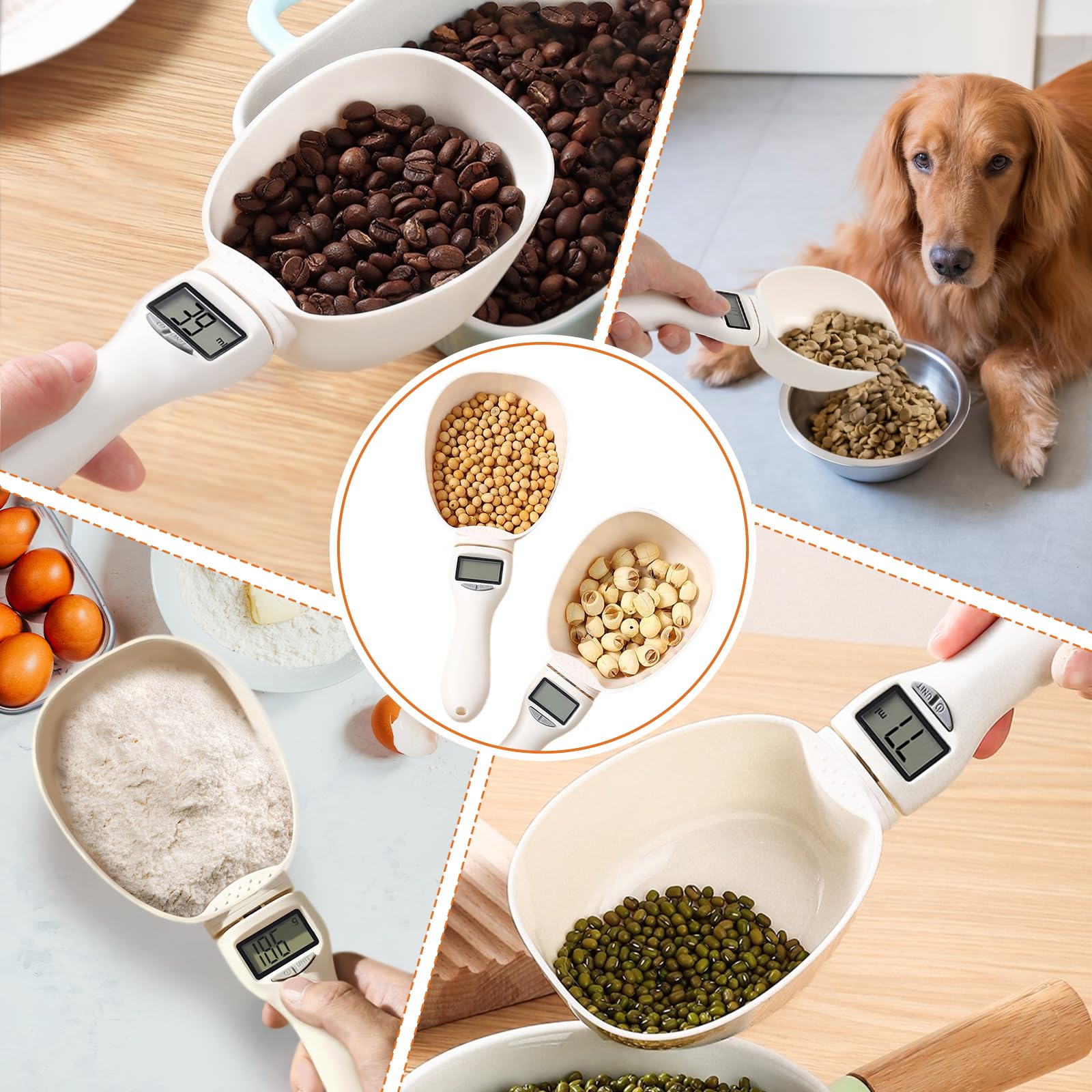 Multipurpose measuring spoon for solids and liquids