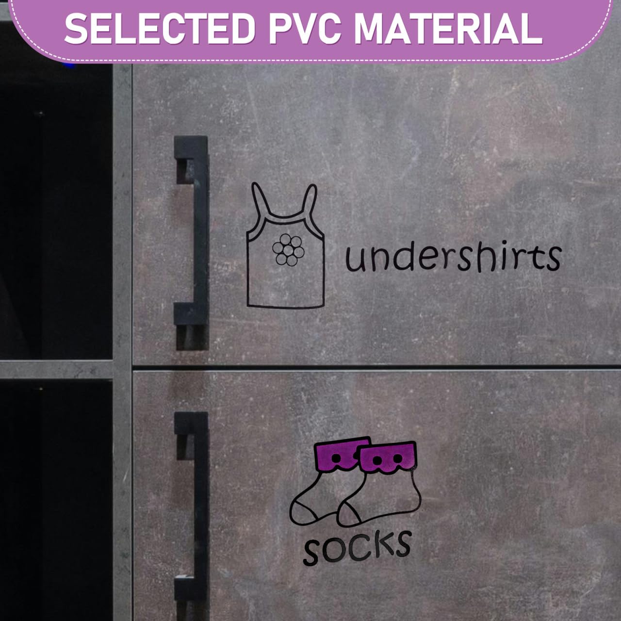 PVC material wardrobe label sheet waterproof