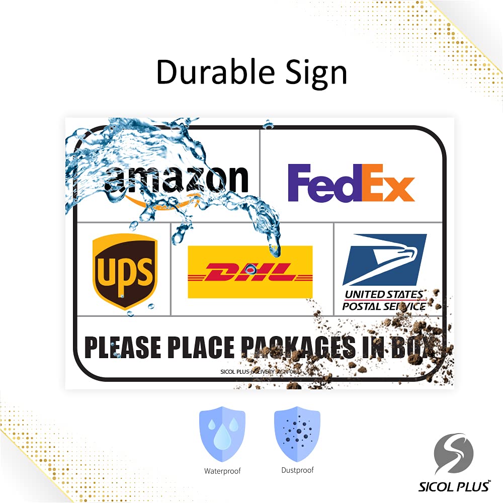 Waterproof UV resistant delivery sign by Sicol Plus
