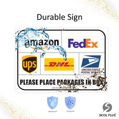 Waterproof UV resistant delivery sign by Sicol Plus