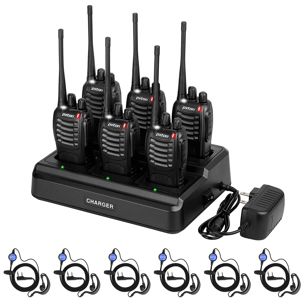 pxton walkie talkies battery life up to 96 hours
