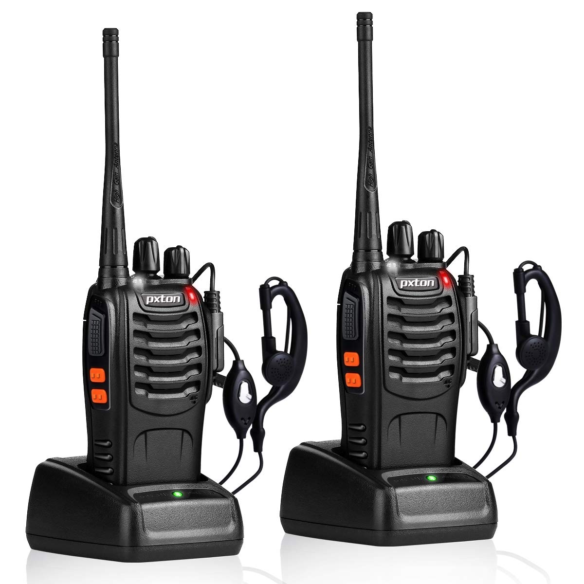 pxton walkie talkies long range two pack