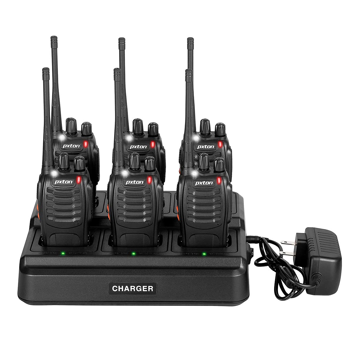 pxton walkie talkies package contents and manual