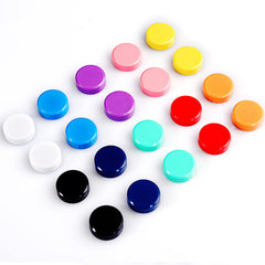 Small round 0.8 inch fridge magnets set 80 pack 10 colors