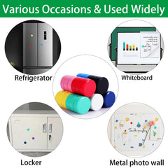 Assorted colors fridge magnets 8 per color 10 colors set