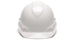 Pyramex Ridgeline vented hard hat side view white