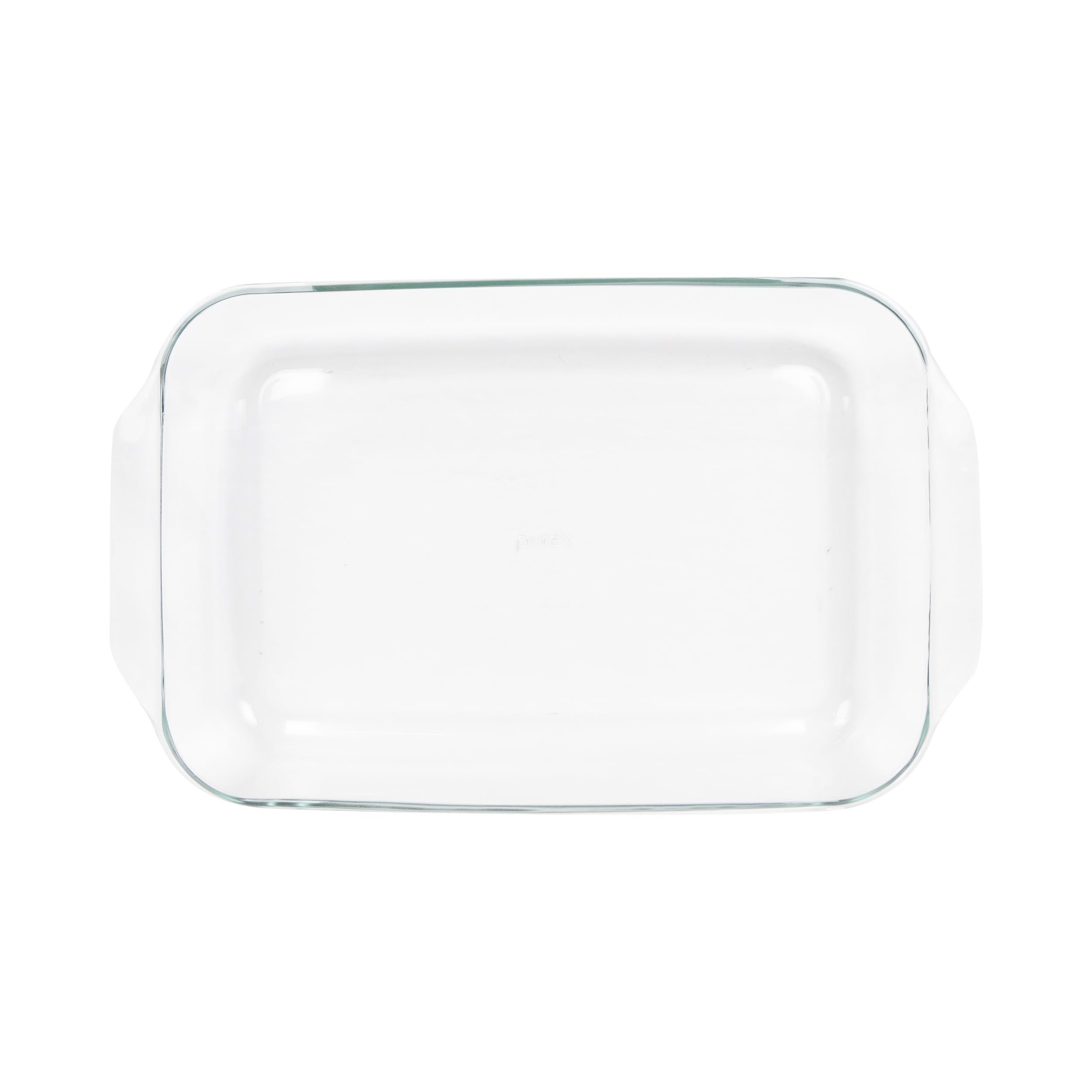 Pyrex 3.79L clear glass baking dish top view