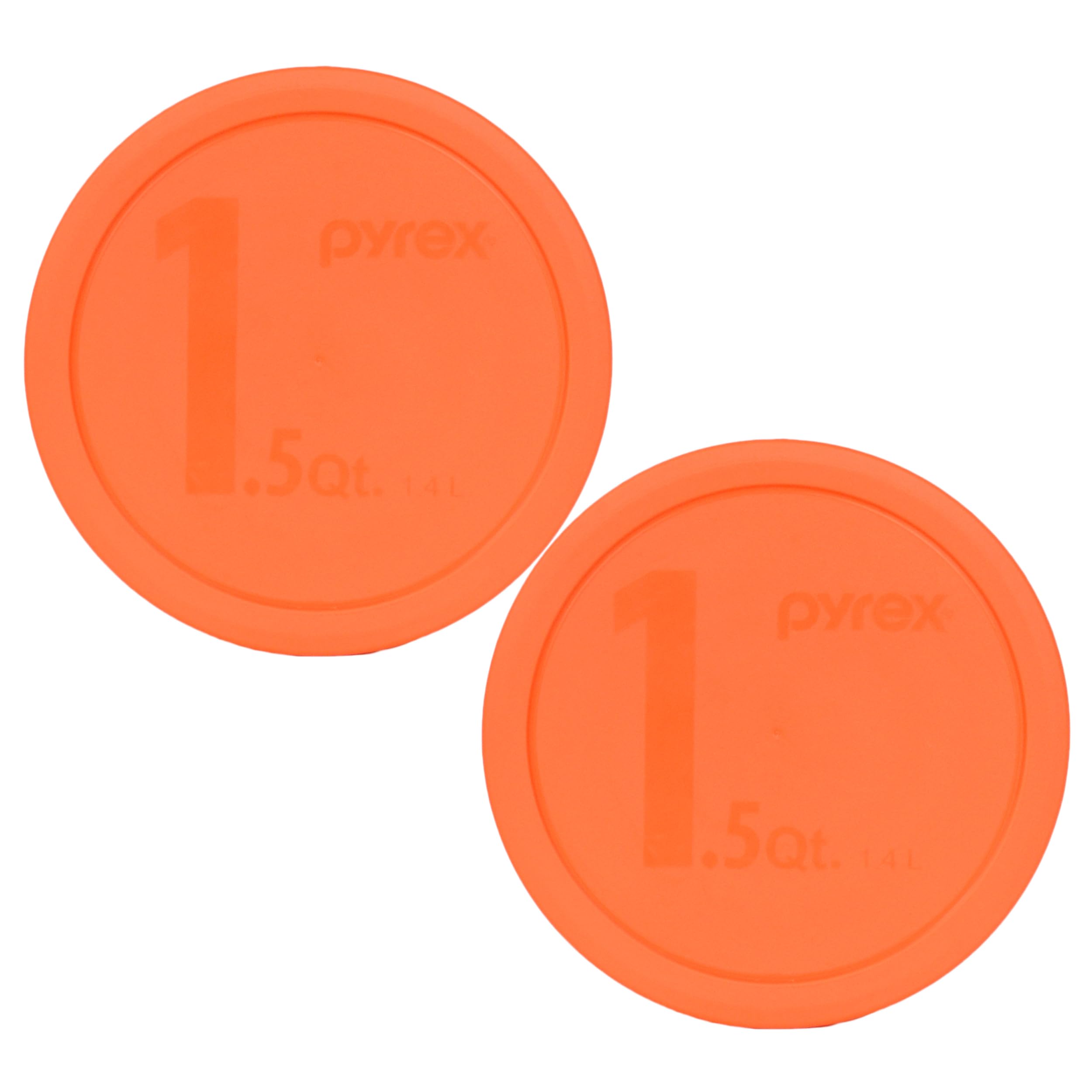 Pyrex 323-PC orange 1.5qt mixing bowl 2-pack lids
