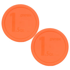 Pyrex 323-PC orange 1.5qt mixing bowl 2-pack lids