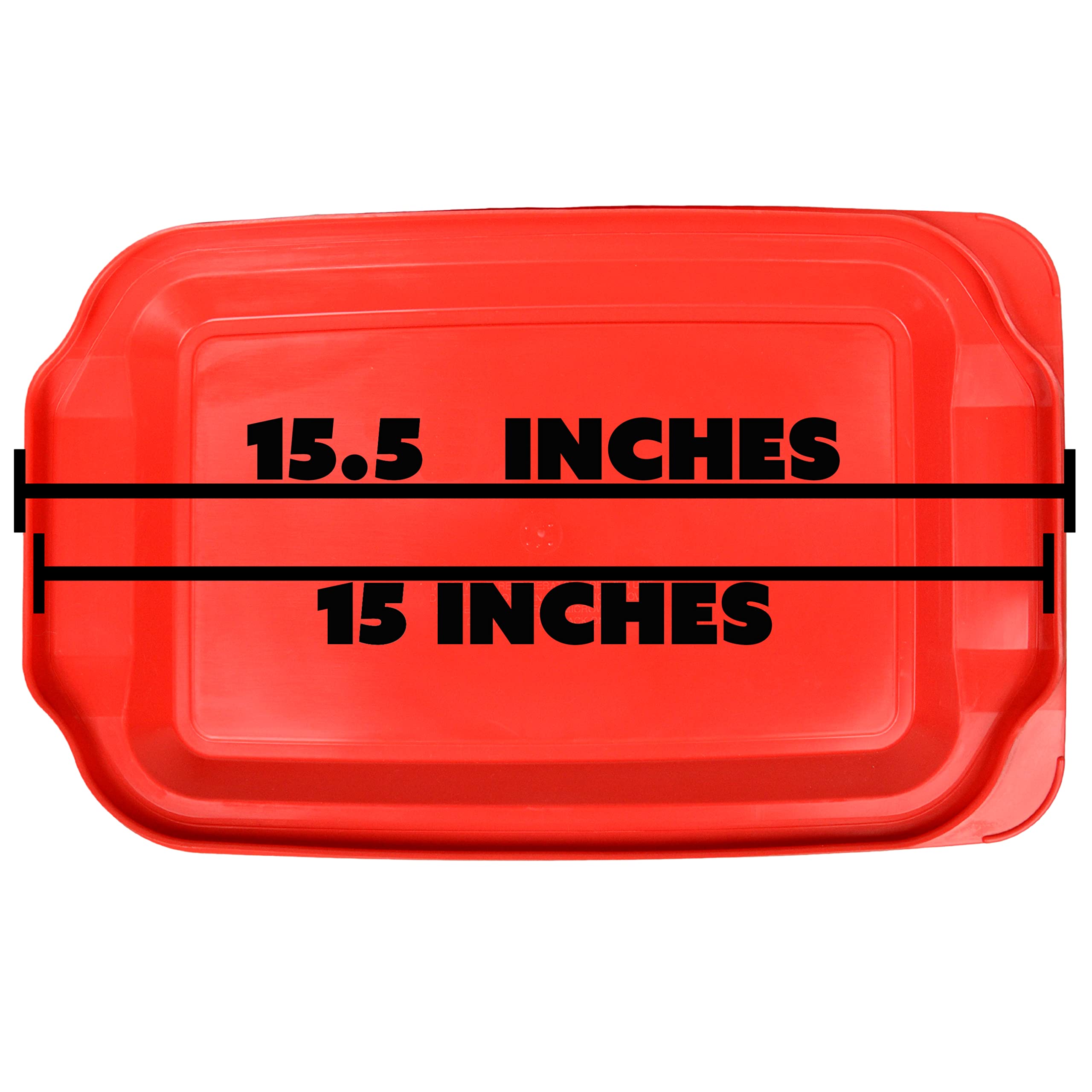 Red Pyrex lid matching standard 233 3-quart dish