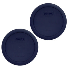 Pyrex 4 Cup Navy Blue Lids 7201-PC 2 Pack