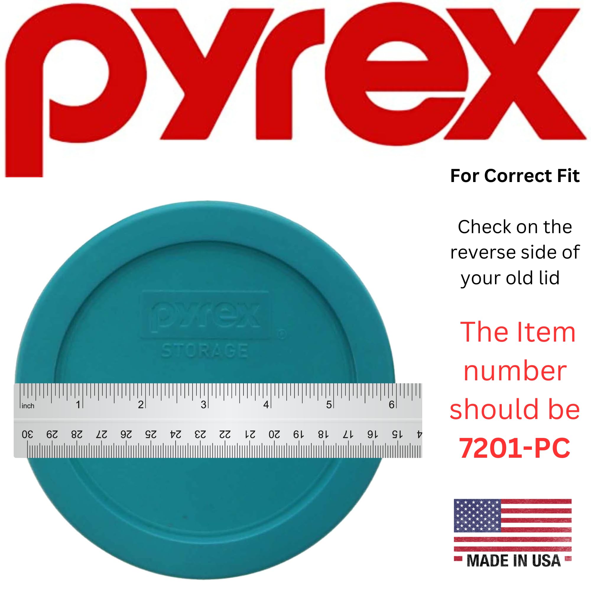 BPA-free turquoise lids for Pyrex 4 cup bowls top rack dishwasher safe